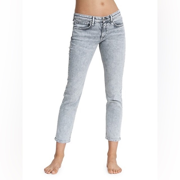 rag & bone Denim - Rag & Bone Dre Womens Low Rise Slim Boyfriend Jeans
